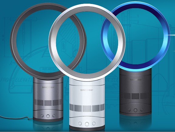 无叶电风扇园型10寸