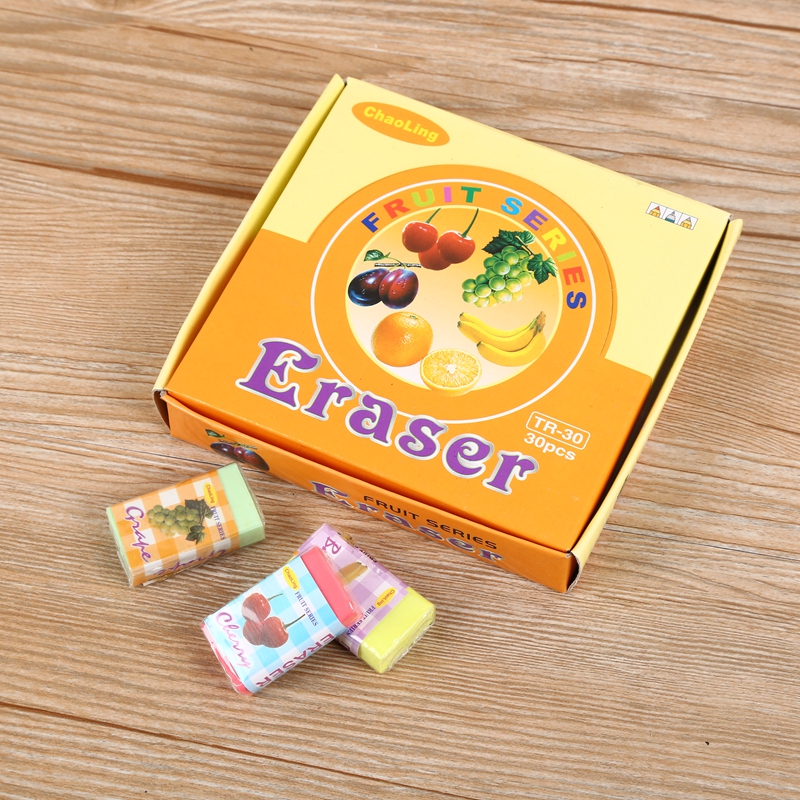 超灵水果色橡皮美术橡皮擦绘图橡皮设计绘图橡皮学生